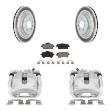 Rear Brake Caliper Coat Rotors Ceramic Pad Kit For Mercedes-Benz GLS550 GL550 GL450 ML63 KCG-100028C