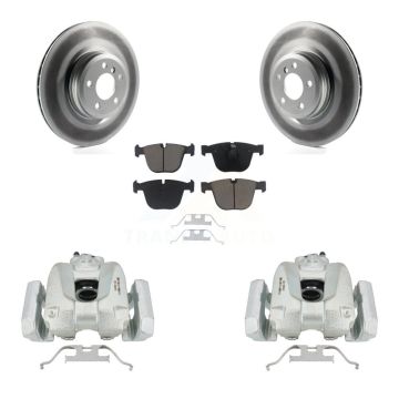 Rear Brake Caliper Coat Rotor & Ceramic Pad Kit For BMW 750i xDrive 750Li 550i GT Alpina KCG-100031C