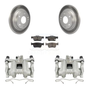 Rear Disc Brake Caliper Coated Rotors And Ceramic Pads Kit For Honda Civic Insight KCG-100035T