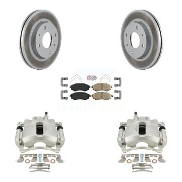 Front Disc Brake Caliper Coat Rotor Ceramic Pad Kit For 2002 Hyundai Elantra To 10 31 01 KCG-100036N