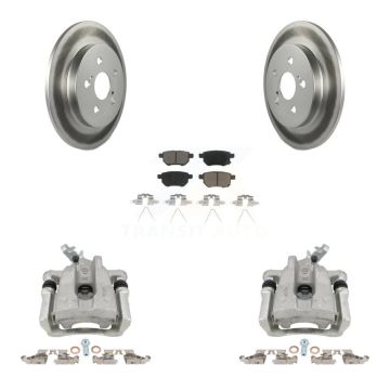 Rear Brake Caliper Coat Rotor And Ceramic Pad Kit For Toyota Corolla Matrix Pontiac Vibe KCG-100038C