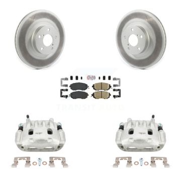 Front Brake Caliper Coat Rotors Ceramic Pad Kit For Subaru Forester Impreza XV Crosstrek KCG-100054N