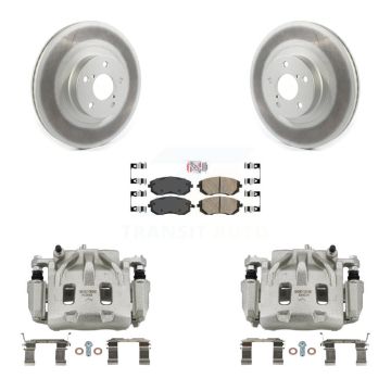 Front Brake Caliper Coat Rotors Ceramic Pad Kit For Subaru Legacy 2.5L with Turbocharged KCG-100061N