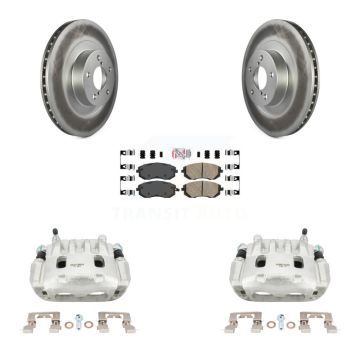 Front Brake Caliper Coat Rotors Ceramic Pad Kit For Subaru Forester Impreza Outback Baja KCG-100064N