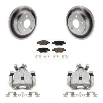 Rear Brake Caliper Coat Rotors Ceramic Pad Kit For Chevrolet Malibu Pontiac Cobalt G5 G6 KCG-100065C
