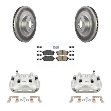 Front Brake Caliper Coat Rotors Ceramic Pad Kit For Subaru Forester Impreza Outback Baja KCG-100065N
