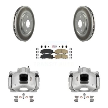Front Disc Brake Caliper Coated Rotors And Ceramic Pads Kit For Ram C/V KCG-100094N