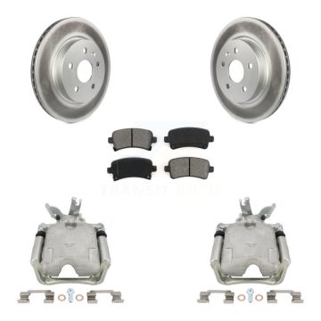 Rear Disc Brake Caliper Coated Rotors And Semi-Metallic Pads Kit For Chevrolet Malibu KCG-100103S