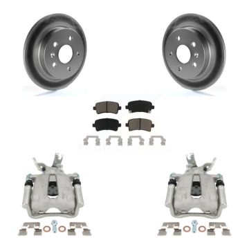 Rear Disc Brake Caliper Coated Rotors And Ceramic Pads Kit For Chevrolet Malibu Limited KCG-100111C