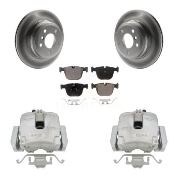 Rear Brake Caliper Coat Rotors Ceramic Pad Kit For BMW X6 xDrive35i with 3.0L From 10 08 KCG-100133T