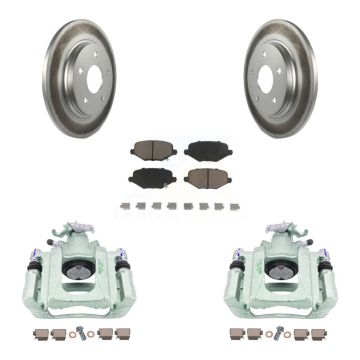 Rear Disc Brake Caliper Coated Rotors And Ceramic Pads Kit For Ram C/V KCG-100134C