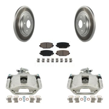 Rear Disc Brake Caliper Coated Rotors And Ceramic Pads Kit For Dodge Grand Caravan KCG-100136C