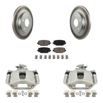 Rear Disc Brake Caliper Coated Rotors And Ceramic Pads Kit For Dodge Grand Caravan KCG-100137C