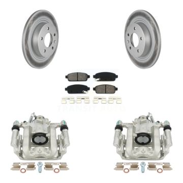Rear Brake Caliper Coat Rotor Semi-Metallic Pad Kit For Chevrolet Cruze Orlando Volt ELR KCG-100140S
