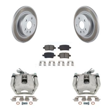 Rear Disc Brake Caliper Coated Rotors And Semi-Metallic Pads Kit For Chevrolet Cruze KCG-100141S