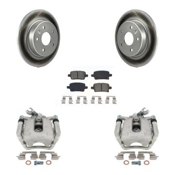 Rear Disc Brake Caliper Coated Rotors And Semi-Metallic Pads Kit For Chevrolet Cruze KCG-100142S