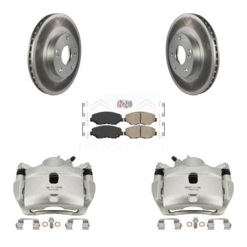 Front Disc Brake Caliper Coated Rotor And Ceramic Pad Kit For Honda Accord Fit Acura ILX KCG-100143N