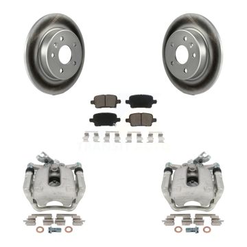 Rear Disc Brake Caliper Coated Rotors And Ceramic Pads Kit For Chevrolet Cruze KCG-100149C