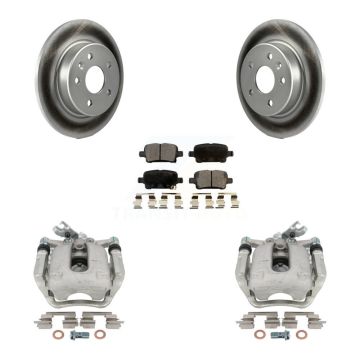 Rear Disc Brake Caliper Coated Rotors And Semi-Metallic Pads Kit For Chevrolet Cruze KCG-100149P
