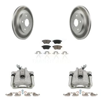 Rear Disc Brake Caliper Coated Rotors And Ceramic Pads Kit For Toyota Matrix KCG-100151C