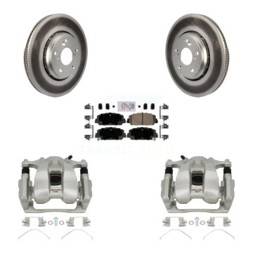 Front Disc Brake Caliper Coated Rotors And Ceramic Pads Kit For Honda Accord KCG-100164N