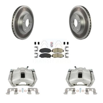 Front Disc Brake Caliper Coated Rotors And Ceramic Pads Kit For Honda Accord KCG-100169N