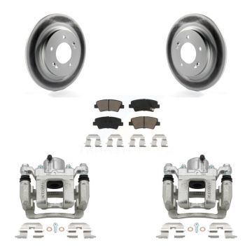 Rear Disc Brake Caliper Coated Rotors And Ceramic Pads Kit For Hyundai Sonata KCG-100190C