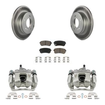 Rear Disc Brake Caliper Coated Rotors And Ceramic Pads Kit For Hyundai Tucson KCG-100191C