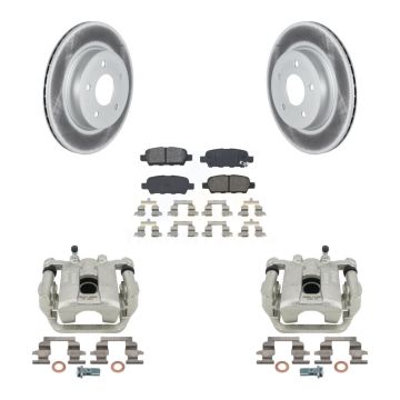 Rear Disc Brake Caliper Coat Rotor And Semi-Metallic Pad Kit For Nissan Rogue Sport LEAF KCG-100196S