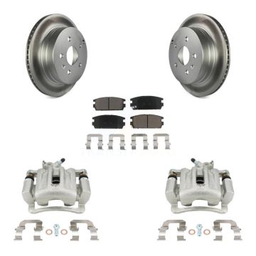 Rear Disc Brake Caliper Coat Rotor And Ceramic Pad Kit For Chevrolet Equinox GMC Terrain KCG-100198C