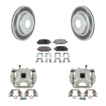 Rear Disc Brake Caliper Coat Rotor And Semi-Metallic Pad Kit For Nissan Rogue Sport LEAF KCG-100202P