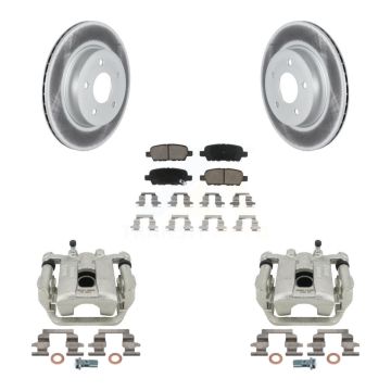 Rear Disc Brake Caliper Coated Rotors And Ceramic Pads Kit For Nissan Rogue Sport LEAF KCG-100203C
