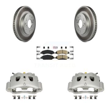 Front Disc Brake Caliper Coat Rotors Ceramic Pad Kit For 2016-2019 Chevrolet Suburban HD KCG-100206N