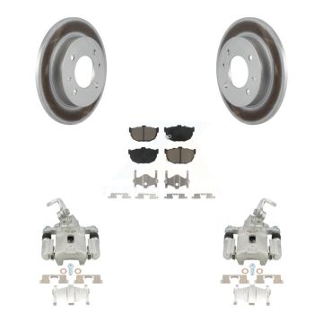 Rear Disc Brake Caliper Coated Rotors And Ceramic Pads Kit For Hyundai Elantra KCG-100213C