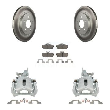 Rear Disc Brake Caliper Coated Rotors And Ceramic Pads Kit For Ford Mustang KCG-100221C