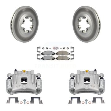 Front Brake Caliper Coat Rotor & Ceramic Pad Kit For Chevrolet Colorado GMC Canyon Isuzu KCG-100225N