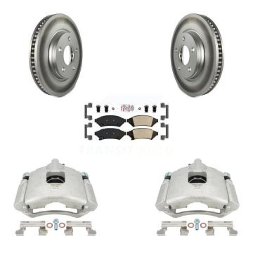Front Brake Caliper Coat Rotor And Ceramic Pad Kit For Buick Pontiac LaCrosse Grand Prix KCG-100230N