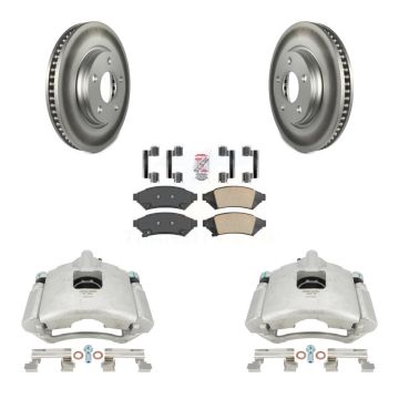 Front Brake Caliper Coat Rotor And Ceramic Pad Kit For Buick Pontiac LaCrosse Grand Prix KCG-100231N