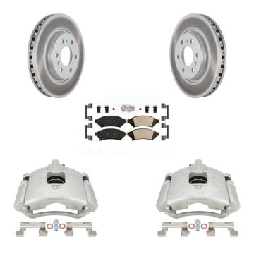 Front Brake Caliper Coat Rotors & Ceramic Pad Kit For Pontiac Montana Chevrolet Uplander KCG-100232N