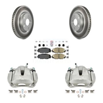 Front Brake Caliper Coat Rotor Ceramic Pad Kit For Toyota RAV4 Matrix Pontiac Vibe Scion KCG-100236N
