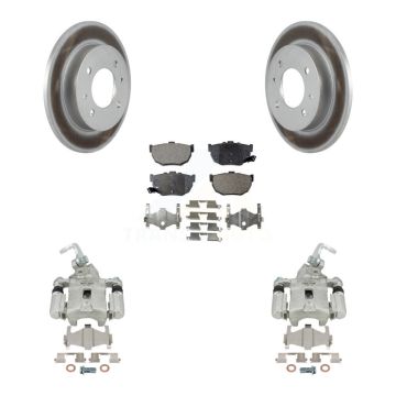 Rear Disc Brake Caliper Coat Rotors Ceramic Pad Kit For Hyundai Elantra rear brakes KCG-100241T