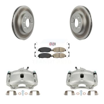 Front Disc Brake Caliper Coat Rotor And Ceramic Pad Kit For Honda Civic Acura EL Insight KCG-100256N