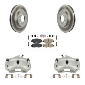 Front Disc Brake Caliper Coat Rotor And Ceramic Pad Kit For Honda Civic Acura EL Insight KCG-100257N