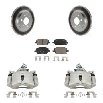 Rear Brake Caliper Coat Rotor And Ceramic Pad Kit For Pontiac Montana Chevrolet Uplander KCG-100265C
