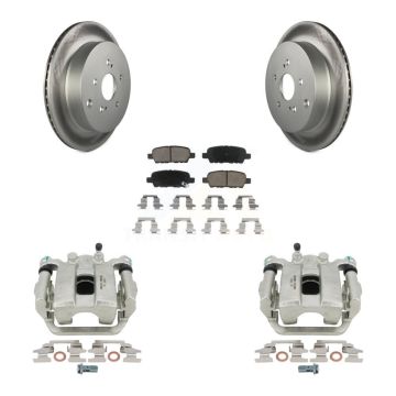 Rear Disc Brake Caliper Coat Rotor And Ceramic Pad Kit For 2009-2013 Suzuki Grand Vitara KCG-100286C
