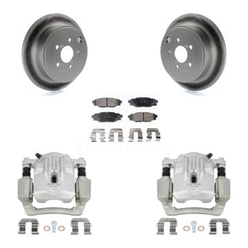 Rear Disc Brake Caliper Coated Rotor And Semi-Metallic Pad Kit For Subaru Outback Legacy KCG-100292P
