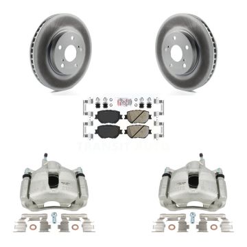 Front Disc Brake Caliper Coated Rotors And Ceramic Pads Kit For Lexus IS250 KCG-100294N