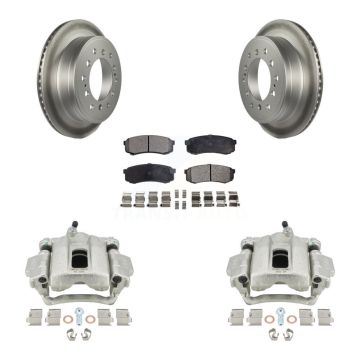 Rear Disc Brake Caliper Coated Rotor And Ceramic Pad Kit For 2010-2014 Toyota FJ Cruiser KCG-100299T