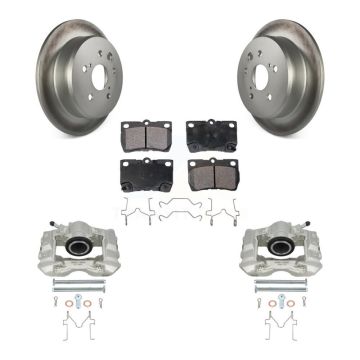 Rear Disc Brake Caliper Coated Rotors And Ceramic Pads Kit For Lexus IS250 KCG-100305T