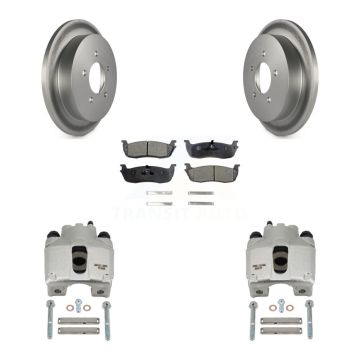 Rear Disc Brake Caliper Coated Rotors And Ceramic Pads Kit For Lincoln Blackwood KCG-100309T